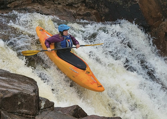 Kayaking Down the Waterfall