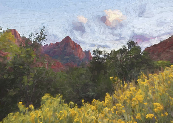 End of Day at Zion