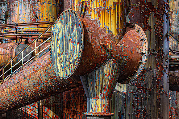 Steel Rust and Peeling Paint